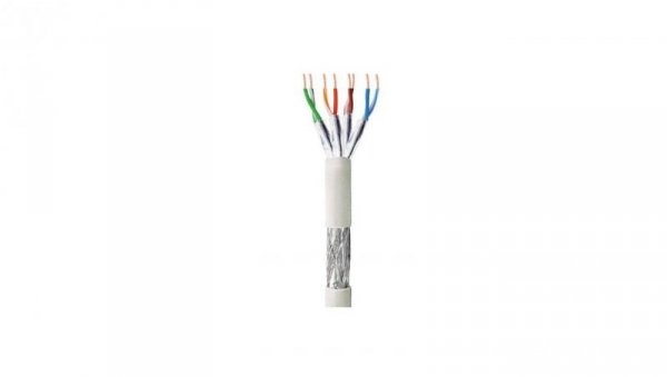 Kabel Skrętka Kat 6 S/FTP PIMF Drut 305m Box Szara SOHO CCA