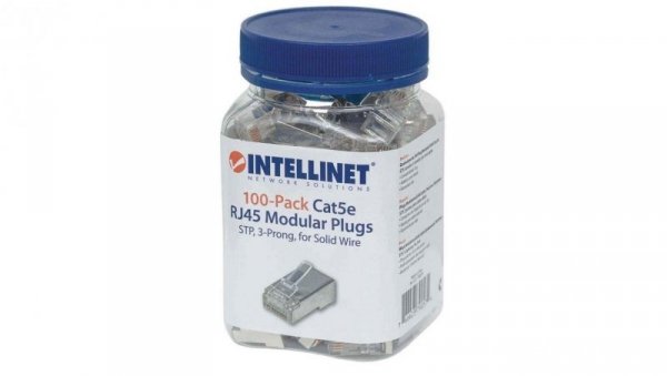 Wtyk modularny RJ45 Cat5e 3-ząbkowy na drut 790574 /100szt./