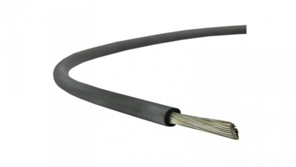 Kabel silikonowy SIF 180C 300/500V 0,75 ciepłoodporny LSOH czarny linka TKD /100m/