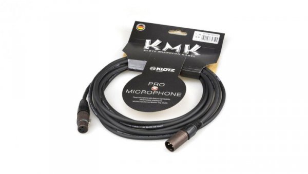 KLOTZ KMK Kabel mikrofonowy przedłużacz XLR (wtyk / gniazdo) 1m