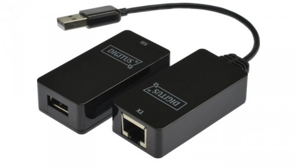 Przedłużacz USB 1.1 po skrętce kat.5e/6 UTP/SFP do 45m DA-70139-2