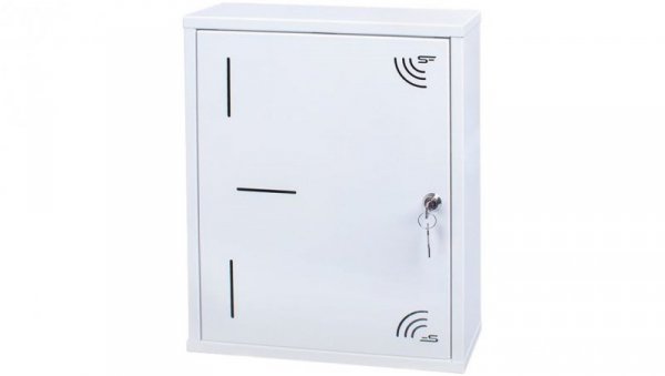 Szafka multimedialna lokalowa 340x420x90mm biała natynkowa