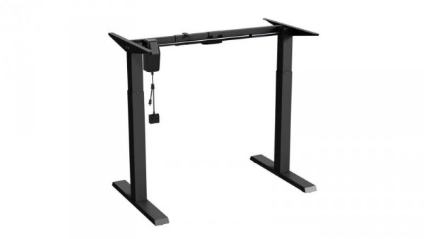 Biurko elektryczne regulacja wys. Ergo Office, max wys 123cm, max - 70 kg, bez blatu do pracy stojąco siedzącej, czarne, ER-403B