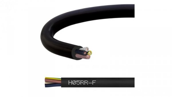 Przewód w gumie H05RR-F / OW 4x1,5 300/500V Elektrokabel /100m/