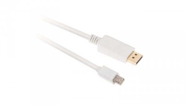 Kabel mini DisplayPort / HDMI FHD@60 (wtyk / wtyk) biały 1,8m