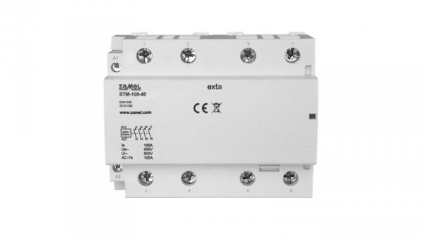 Stycznik modułowy instalacyjny 100A 4Z 230V AC typ: STM-100-40 EXT10000302