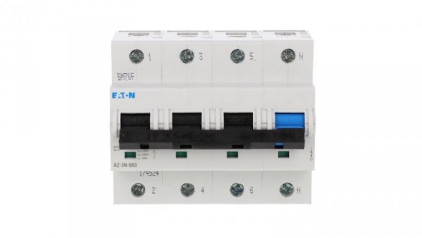 Wyłącznik nadprądowy 3P+N B 63A 25kA AC AZ-3N-B63 174524