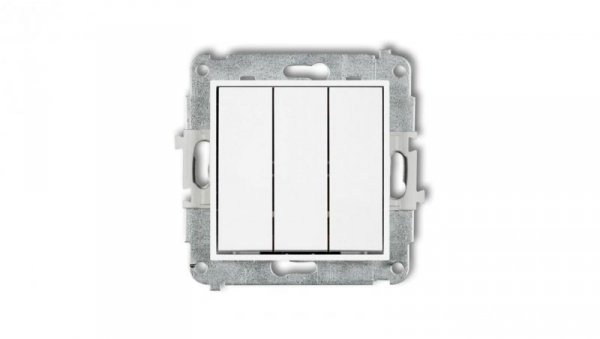 ICON Mechanizm łącznika potrójnego biały IWP-7