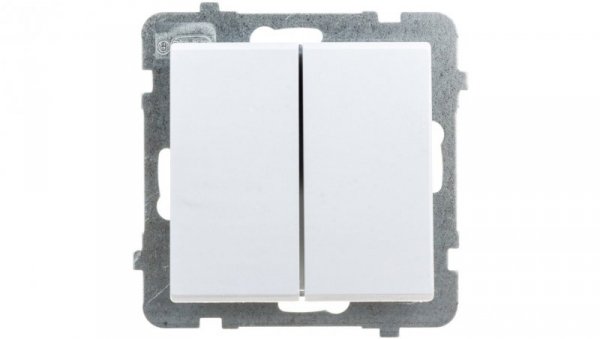 SONATA Łącznik podwójny schodowy biały mat ŁP-10R/m/75