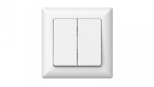 Łącznik podtynkowy świecznikowy, Varia, biały / 46107