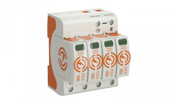 Ogranicznik przepięć Typ T1+T2 4P 12,5kA 280V V50-4-280 5093513
