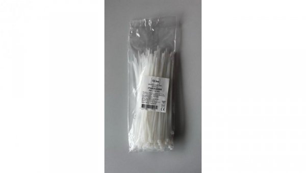 Opaska kablowa 200x4,8 biała ITAline ITA048200W /100szt./