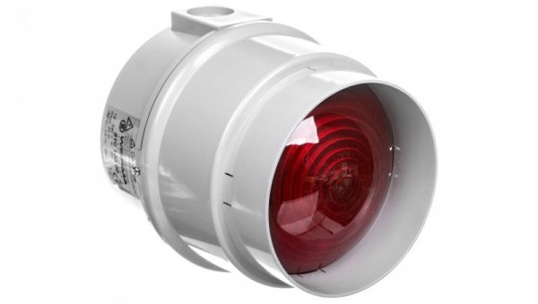 Lampa do sygnalizacji świetlnej czerwona 12-250V AC/DC IP65 890.100.00
