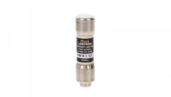 Wkładka bezpiecznikowa cylindryczna 10x38mm 1,5A 600V AC, Limitron, Klasa CC KTK-R-1-1-2
