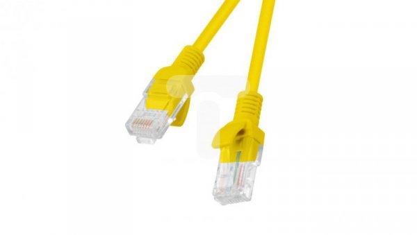 Kabel krosowy patchcord U/UTP kat.5e 1m żółty PCU5-10CC-0100-Y