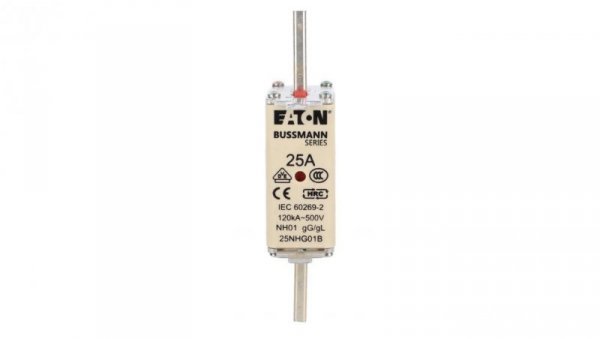 Wkładka bezpiecznikowa NH1 25A gL/gG 500V 25NHG01B