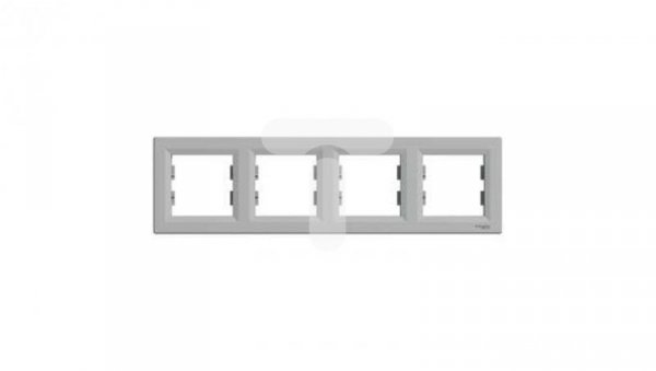 ASFORA Ramka 4-krotna pozioma aluminium EPH5800461