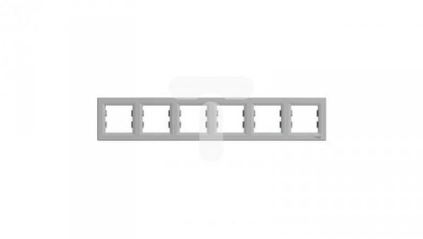 ASFORA Ramka 6-krotna pozioma aluminium EPH5800661