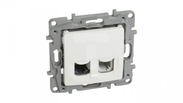 NILOE Gniazdo teleinformatyczne RJ11+RJ45 kat.5 UTP białe 764570