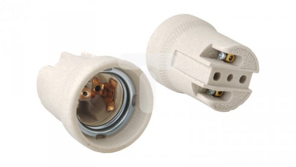 Oprawka ceramiczna E27 biała AE-OCEE27-00