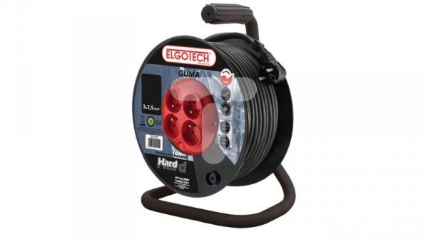 Przedłużacz bębnowy HARD 25m H05RR-F 3x2,5 4xGS PZB-40-25G/2,5