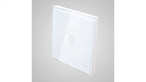 TouchMe Duży panel szklany, łącznik pojedynczy, biały TM701W