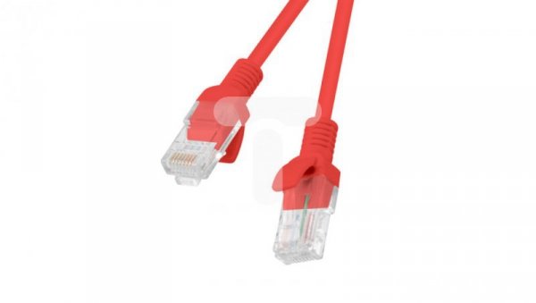 Kabel krosowy patchcord U/UTP kat.5e 0,5m czerwony PCU5-10CC-0050-R