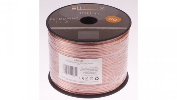 Przewód głośnikowy CCA 2x1 ECa LB0007 LIBOX /100m/