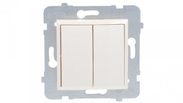 ARIA Łącznik dwugrupowy świecznikowy ecru ŁP-2U/m/27
