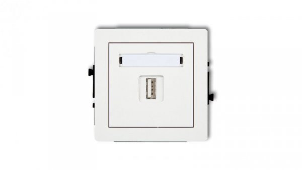 DECO Ładowarka USB pojedynczej, 5V, 1A biały DCUSB-1
