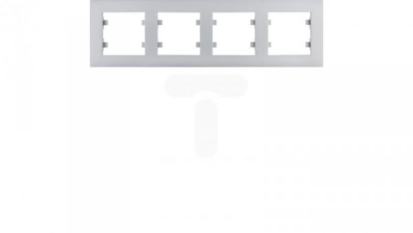 Lumina intense Ramka 4-krotna pozioma srebrna WL5742