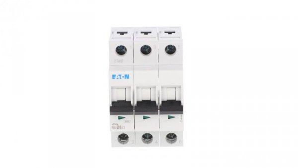 Wyłącznik nadprądowy 3P D 6A 6kA AC PL6-D6/3 286610