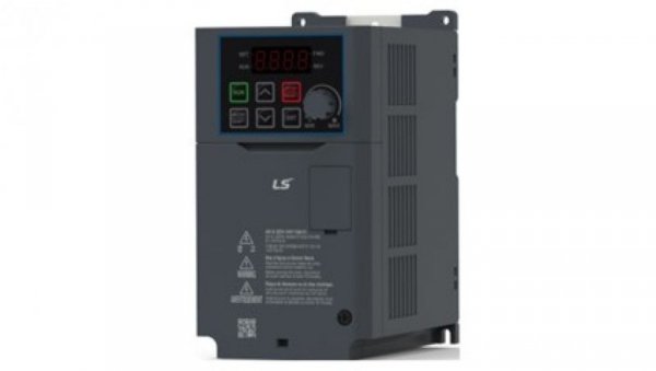 Przemiennik częstotliwości LSIS serii G100 5,5kW 3x400V AC filtr EMC C3 klawiatura LED LV0055G100-4EOFN