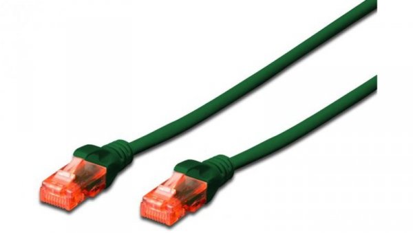 Kabel krosowy (Patch Cord) U/UTP kat. 6 zielony 5m DK-1612-050/G