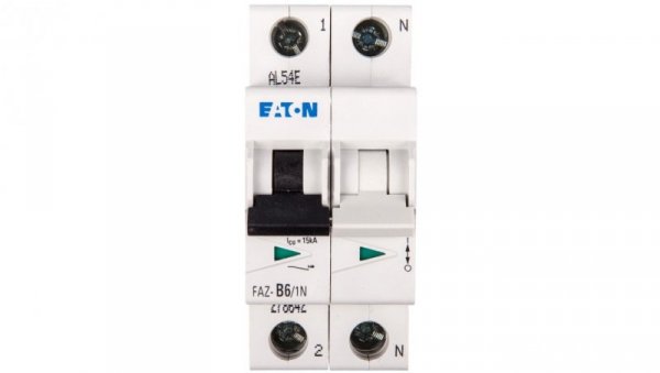 Wyłącznik nadprądowy 1+N B 6A 15kA AC FAZ B6/1N 278642
