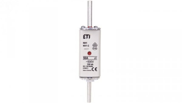 Wkładka bezpiecznikowa NH1C 50A gG 500V 004184211