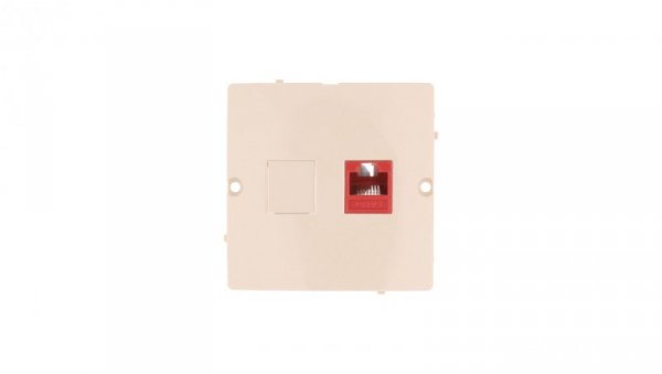 Simon Basic Gniazdo komputerowe pojedyncze RJ45 kat.5e beżowe BMF51.02/12