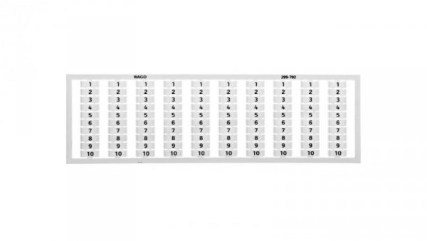 Ramka z oznacznikami 10x 1-10 209-702 /5szt./