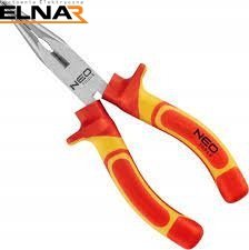 Szczypce wydłużone proste 180mm 1000V CrV polerowane 01-224