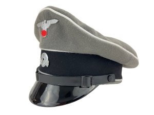 MC090  PODOFICERSKA CZAPKA  WAFFEN-SS SZARA