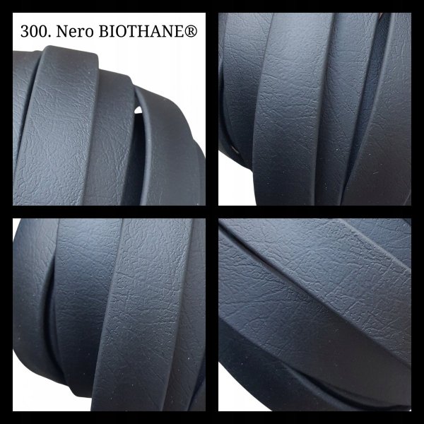 Smycz dla psa CZARNA oryginalny BIOTHANE® 16 mm