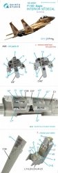 Quinta Studio QD48041 F-15D 3D-Printed & coloured Interior on decal paper (for GWH kit) 1/48