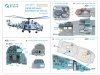 Quinta Studio QDS+48516 Mi-24P Hind-F 3D-Printed coloured Interior on decal paper (Trumpeter) (small version) (with 3D-printed resin parts) 1/48