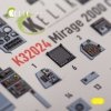 KELIK K32024 Mirage 2000C - interior 3D decals for Kitty Hawk/Zimi models kit 1/32