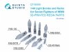 Quinta Studio QT48069 FAB-100 and FAB-50 family bombs, DZ-40 racks for fighters of the Red Army, WWII (all kits) 1/48