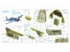 Quinta Studio QD32133 F6F-3 Hellcat 3D-Printed & coloured Interior on decal paper (Trumpeter) 1/32