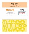 Omask 57050 Mig-17F mask (for Airfix) 1/72