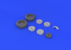 Eduard 648134 Ju 88 wheels late 1/48 (Dragon)