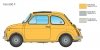 Italeri 4715 Fiat 500 F Upgraded Edition 1/12