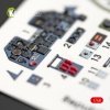 KELIK K48014 P-47M THUNDERBOLT INTERIOR 3D DECALS FOR TAMIYA KIT 1/48